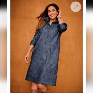 Talbots Blue Denim Button-Up